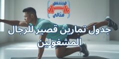 جدول تمارين قصير للرجال المشغولين