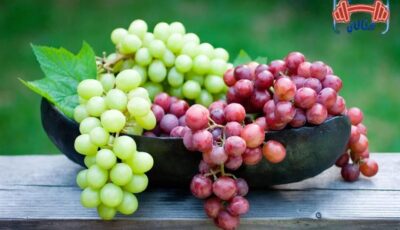 السعرات الحرارية في العنب الاحمر والاخضر