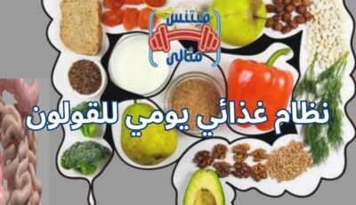 نظام غذائي يومي للقولون